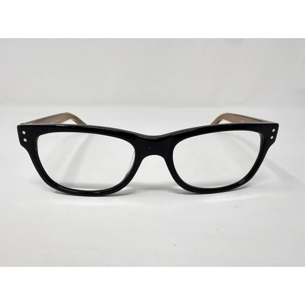 Juicy Couture JU141 0807 Eyeglass Frames Only 140 Black Gold Authentic